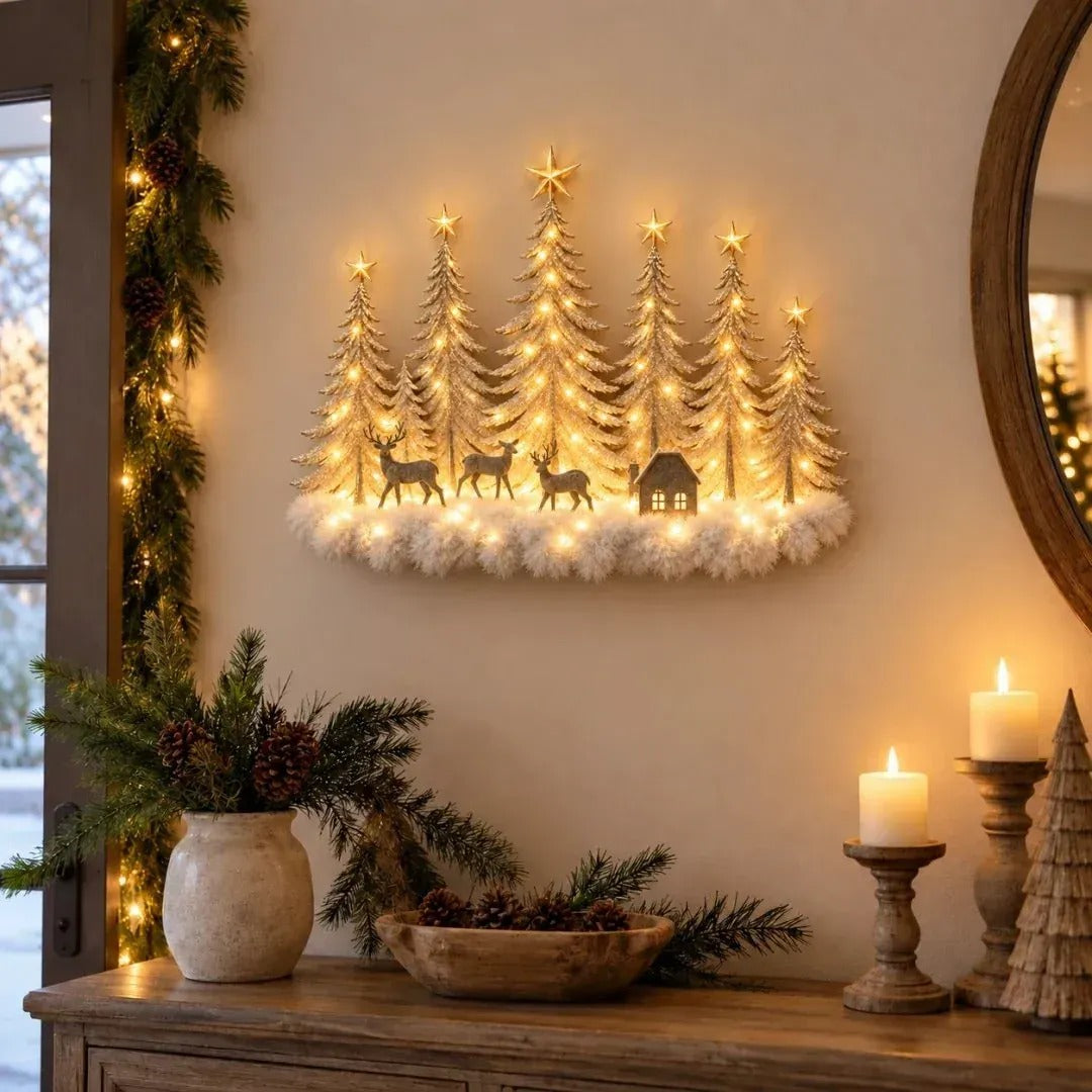 Christmas Forest Wall Decor