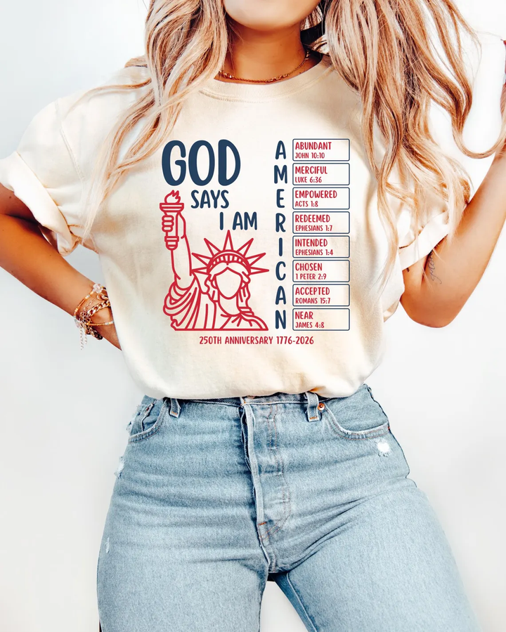 Christian Bible Verse 250 Years Prints Cotton Short Sleeve Tshirt