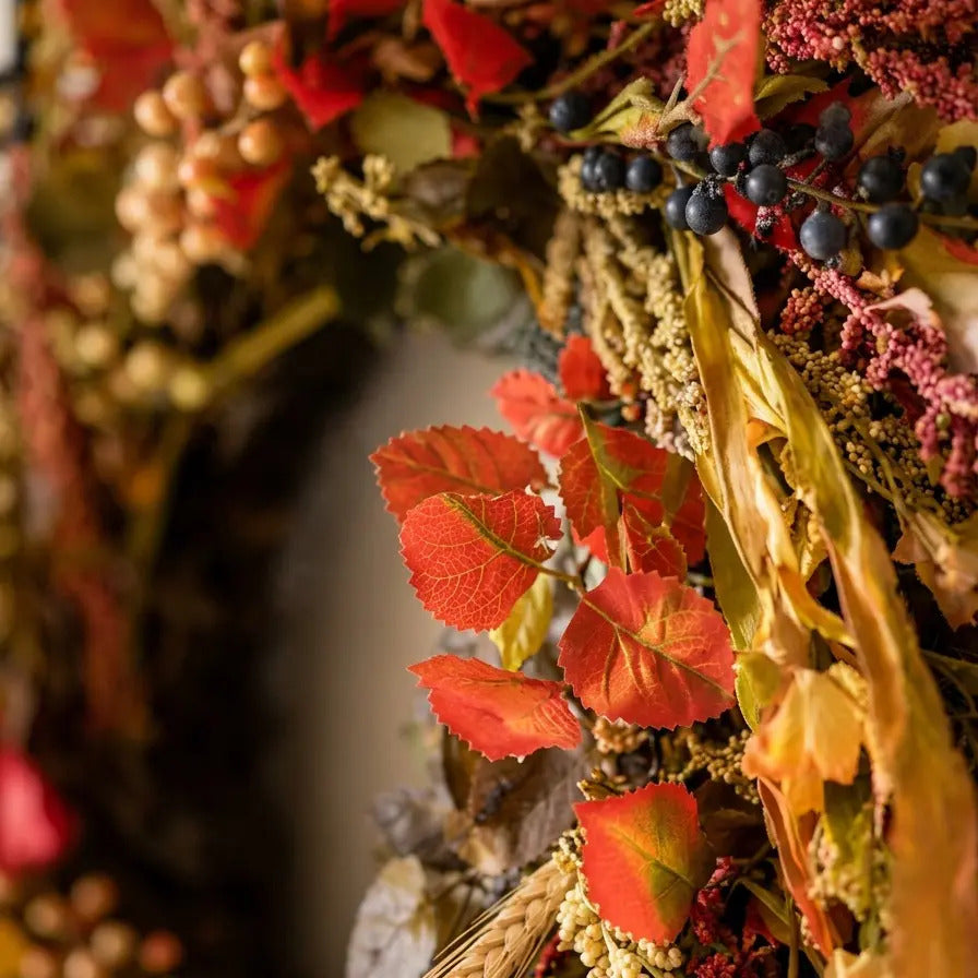 Artificial Autumn Wreath for Thanksgiving