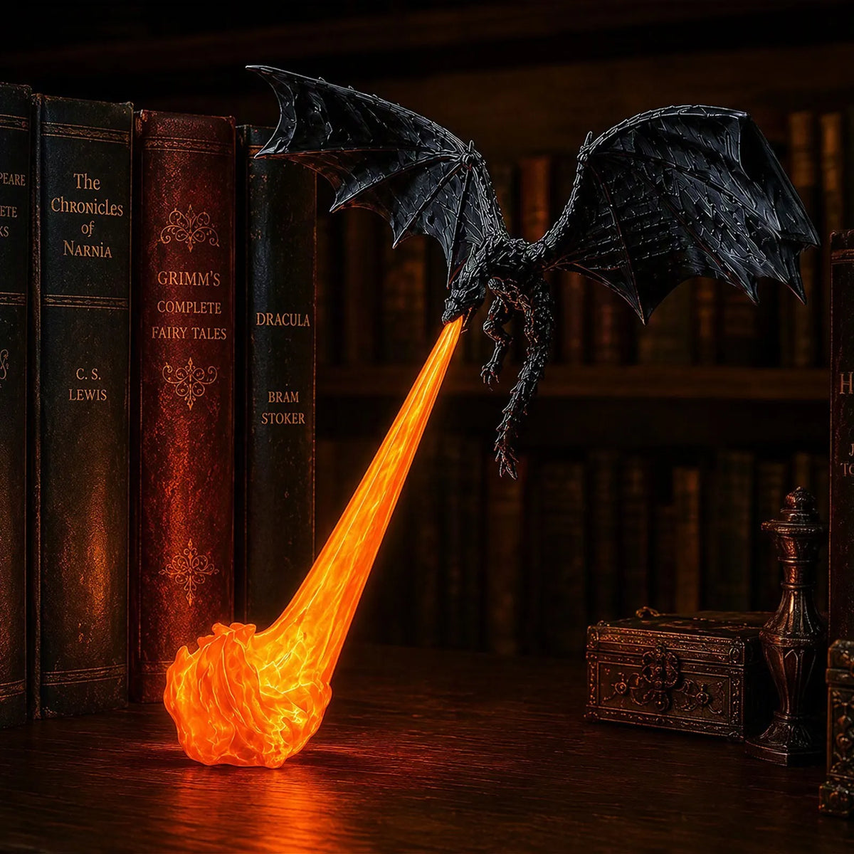 🔥LAST DAY 60% OFF🎁Flying Dragon Bookshelf Light 2026