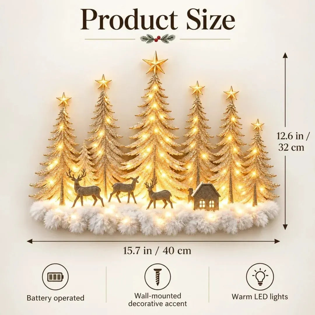 Christmas Forest Wall Decor