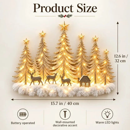 Christmas Forest Wall Decor