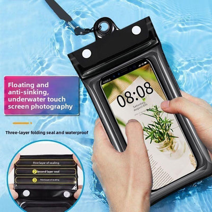 Airbag Waterproof Phone Case, Touch Compatible For Swimming Rafting