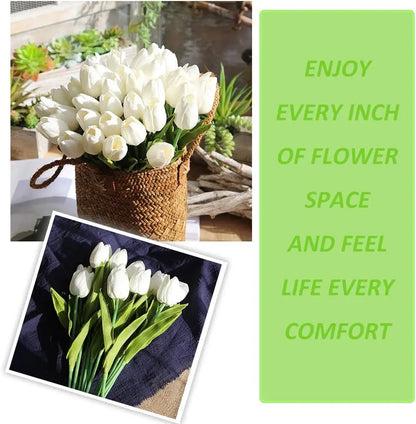 🔥Last Day 60% OFF🔥20 Pack Real Touch Faux Tulips