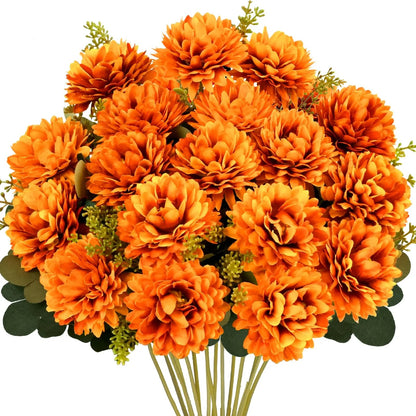 Artificial Autumn Thanksgiving 9-Stem Chrysanthemum Decoration