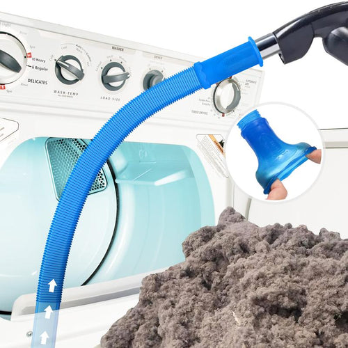 Flexible Vacuum Hose for Washing Machine & Dryer Vent Lint Cleaning