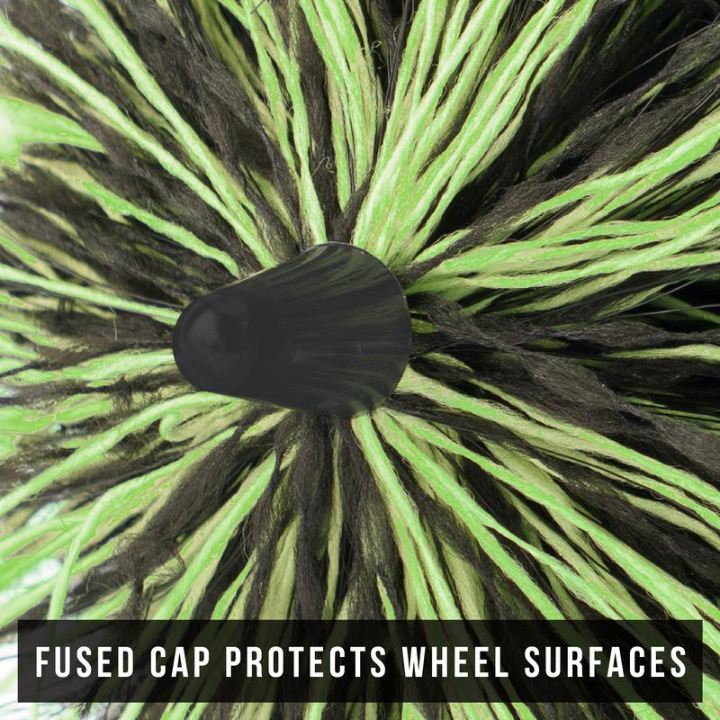 Car wheel cleaning brush