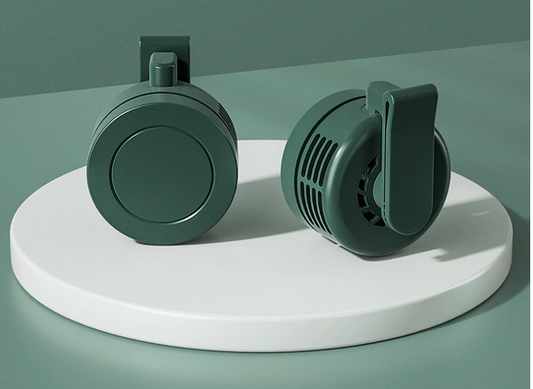 Portable Bladeless Clip-On Neck Fan, 360° Cooling, Silent Hands-Free Wearable Fan