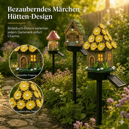 🍄✨ Turn Your Backyard Into An Enchanted Fairy Forest! Solar Mushroom Cottage Garden Light (49% OFF Today)💡