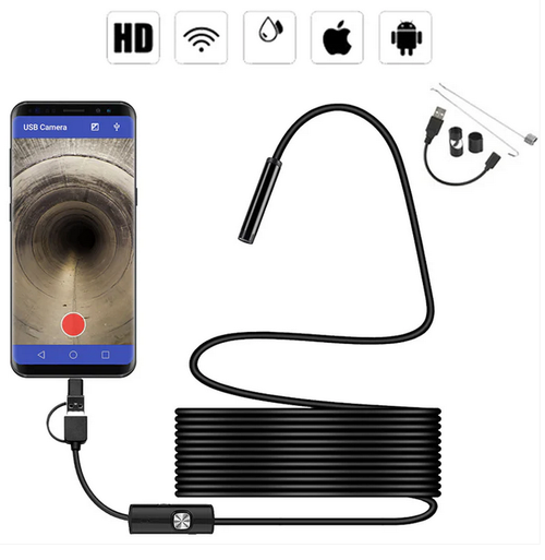 Direct-connect industrial endoscope, high-performance single-lens waterproof endoscope