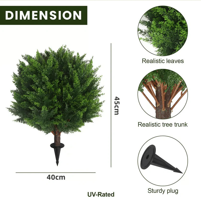 💥Last Day 60% OFF🔥UV Resistant Artificial Cedar Topiary Tree🌲