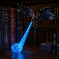 Black Dragon with Blue Flame