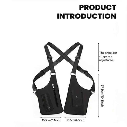 Adjustable Underarm Shoulder Bag, Unisex Multi-Pocket Tactical Chest Pack