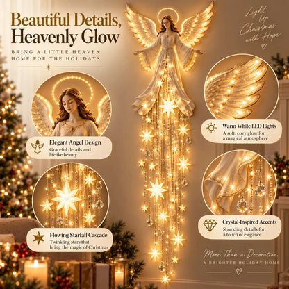 "Angel's Blessing" Starfall Wall Sconce – Christmas Wall Decoration