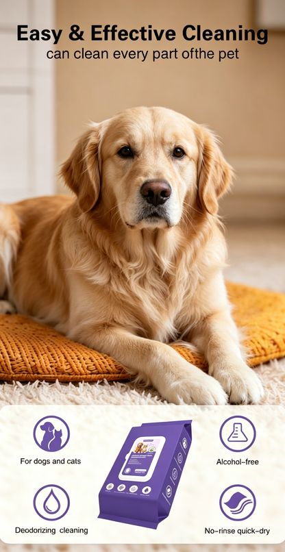 PET Disposable Dog Grooming Wipes