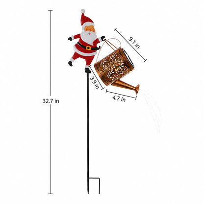 🐕2026 HOT SALE🥳 Solar Santa Waterfall Garden Light