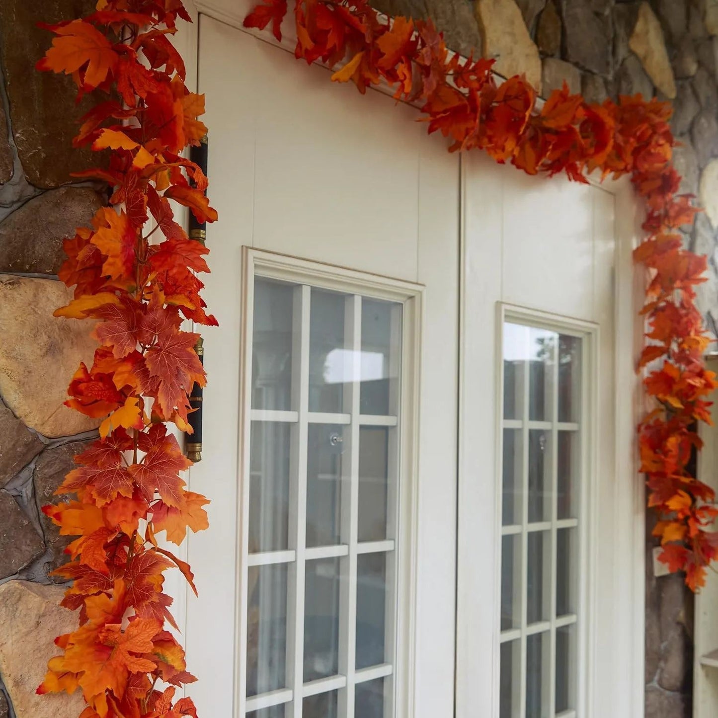 Artificial Maple Leaf Vine for Thanksgiving and Christmas Decoration