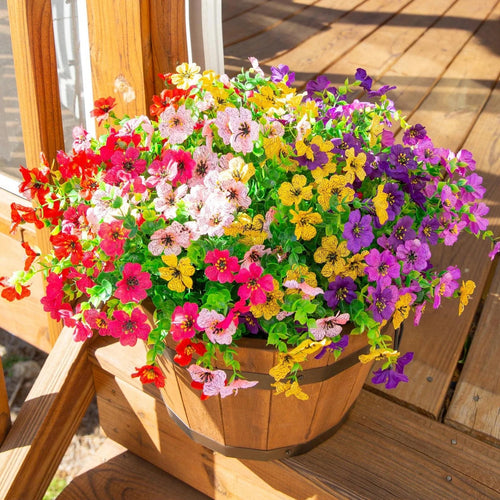 UV-resistant colorful artificial flowers