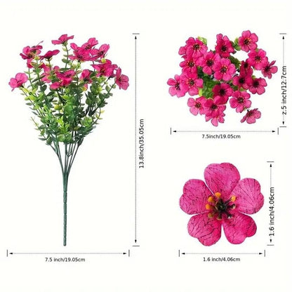 UV-resistant colorful artificial flowers