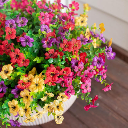 UV-resistant colorful artificial flowers