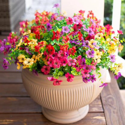 UV-resistant colorful artificial flowers