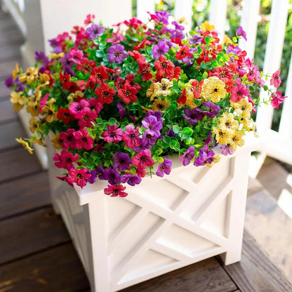 UV-resistant colorful artificial flowers