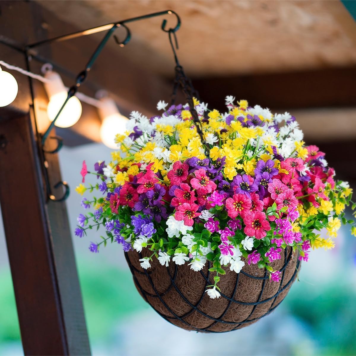 UV-resistant colorful artificial flowers