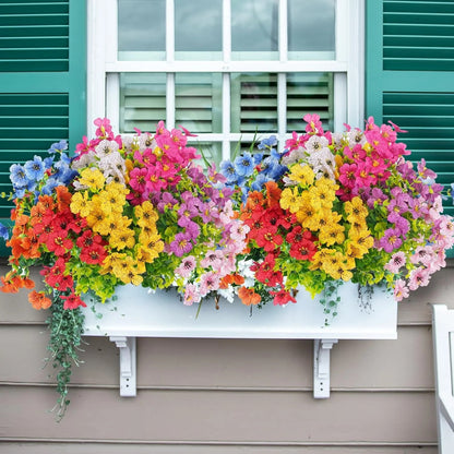 UV-resistant colorful artificial flowers