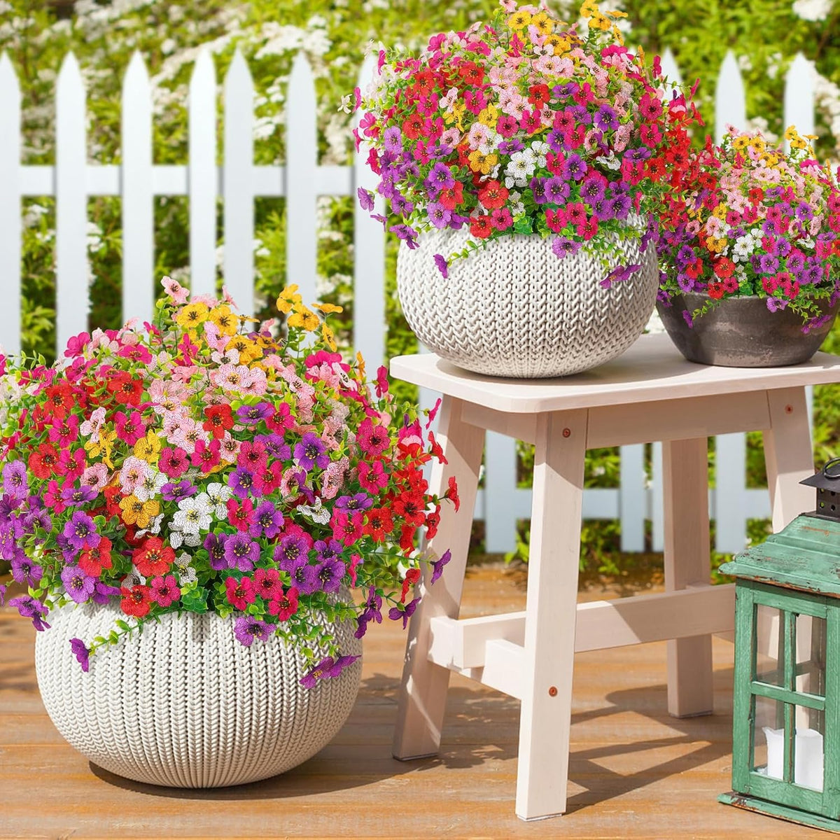 UV-resistant colorful artificial flowers