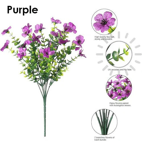 UV-resistant colorful artificial flowers