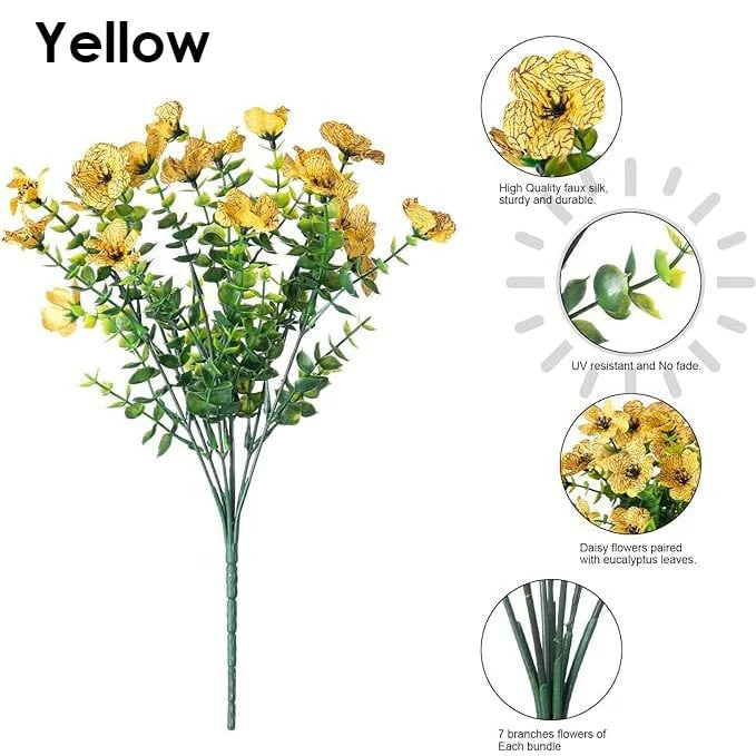 UV-resistant colorful artificial flowers