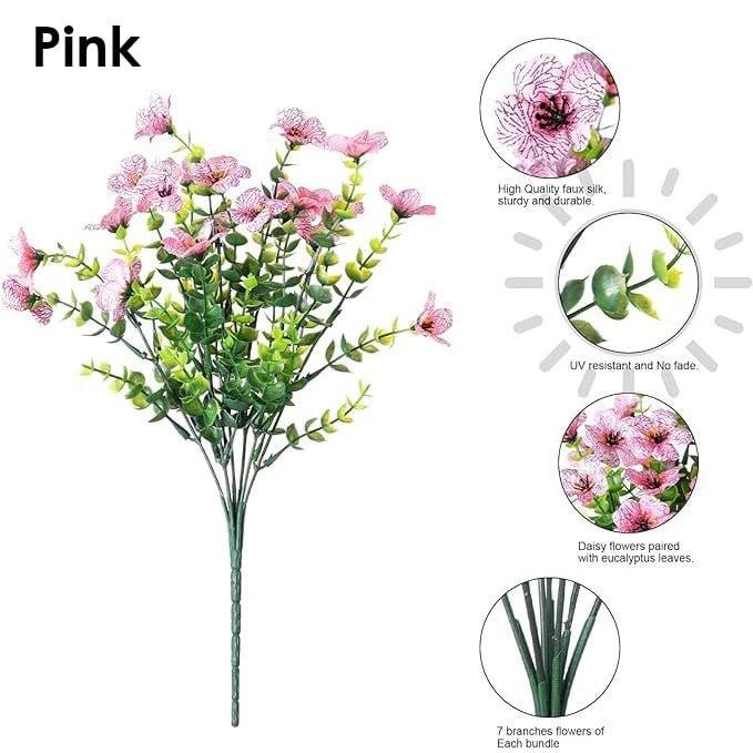 UV-resistant colorful artificial flowers