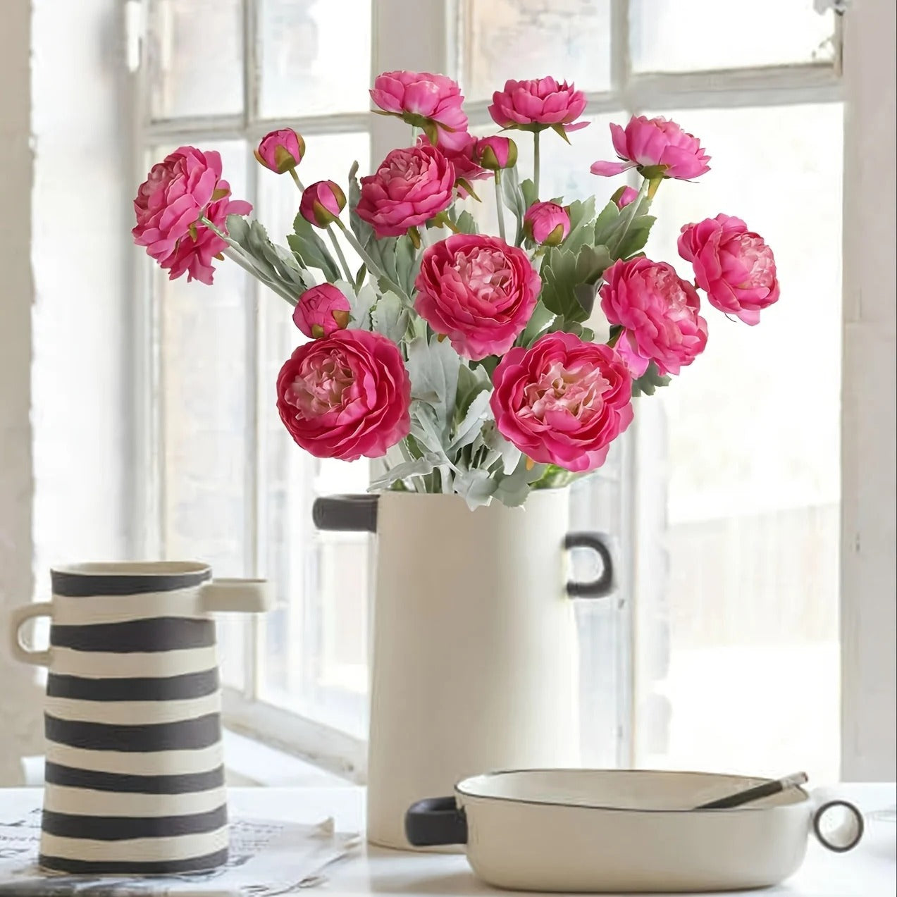 Artificial peony flower