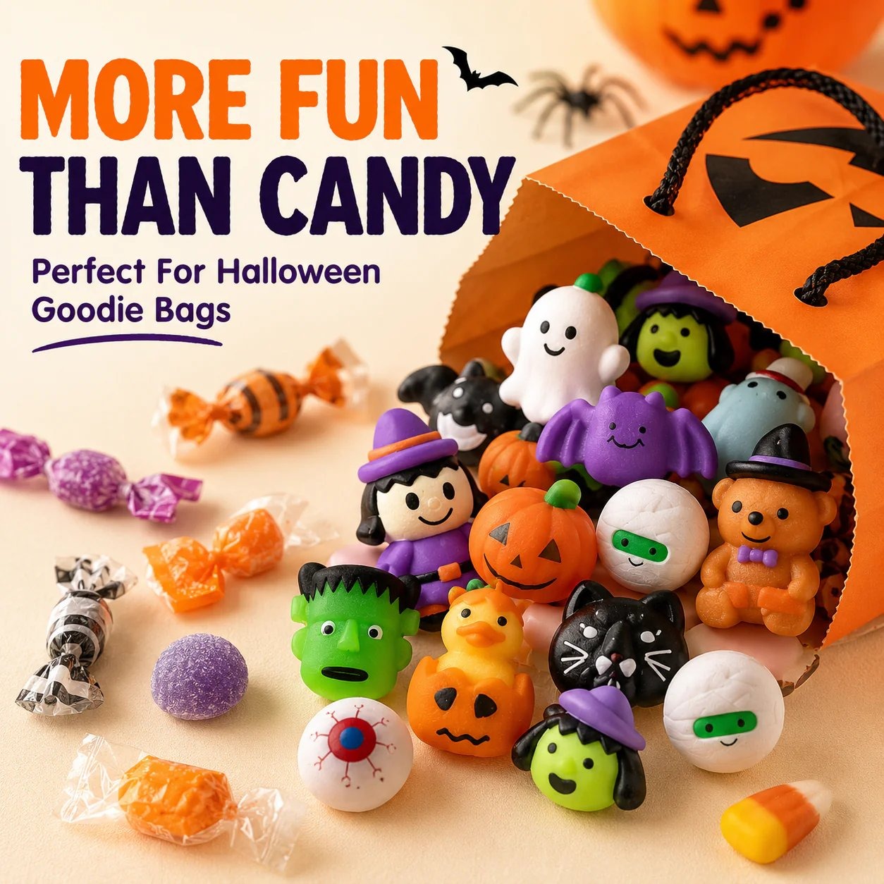 Halloween Stress-Relief Squeeze Toy Set