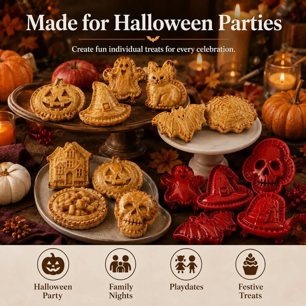 Halloween Mini Hand Pie Molds