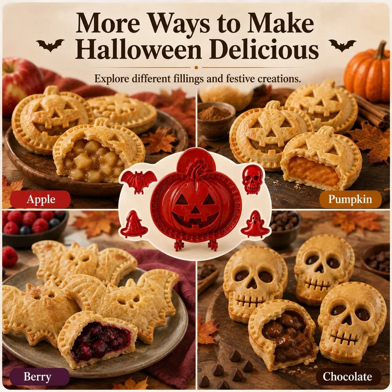 Halloween Mini Hand Pie Molds