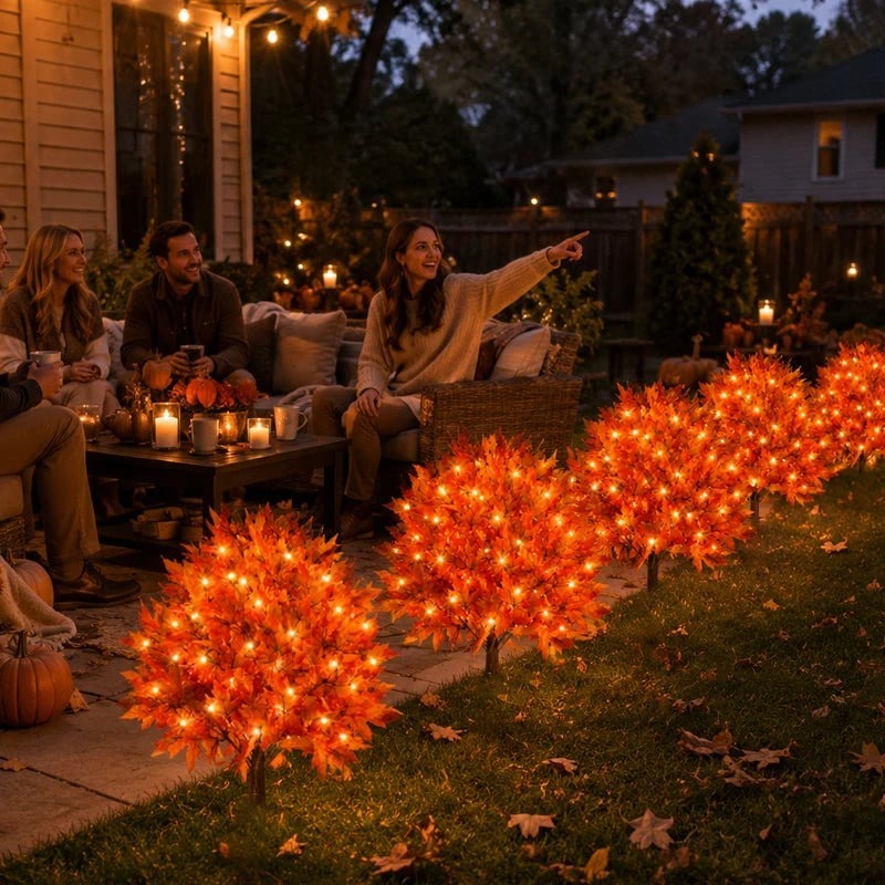 Artificial Light-Up Autumn Maple Tree
