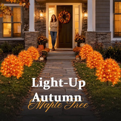 Artificial Light-Up Autumn Maple Tree