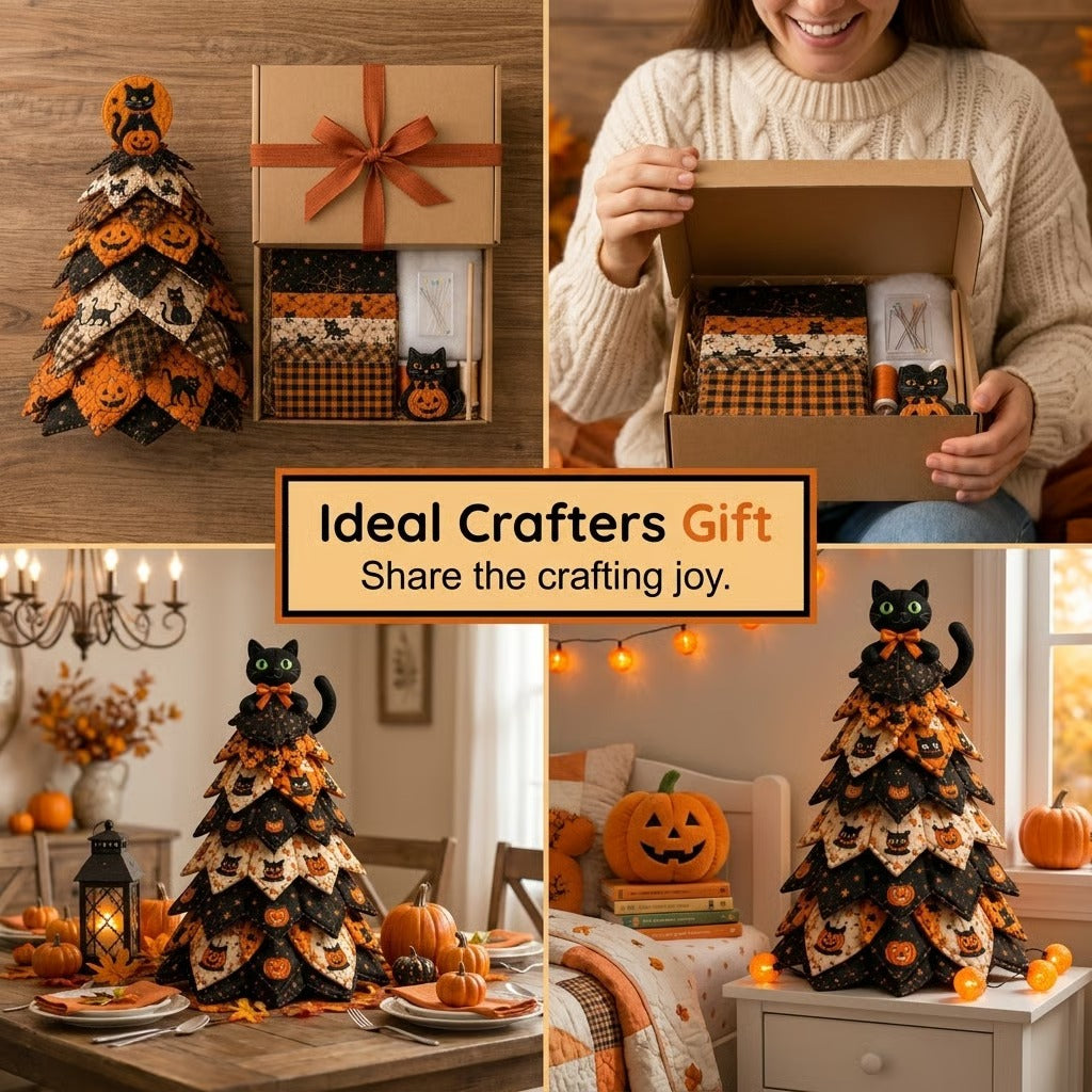 DIY Halloween-Themed Tree Sewing Kit