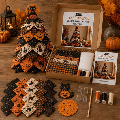 DIY Halloween-Themed Tree Sewing Kit