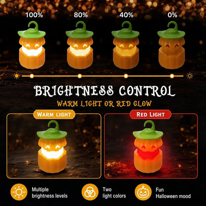 Halloween Pull-Up Light-Up Lantern CollectionGhost Pumpkin Skeleton