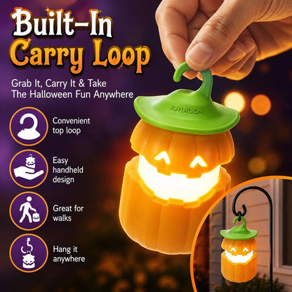 Halloween Pull-Up Light-Up Lantern CollectionGhost Pumpkin Skeleton