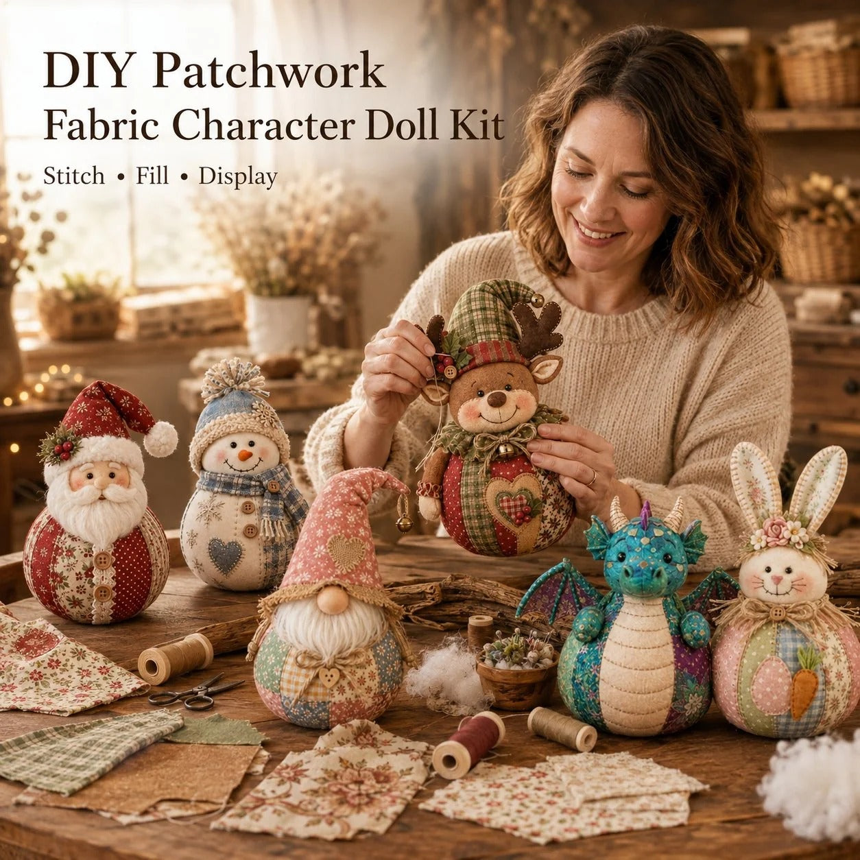 DIY Patchwork Doll Kit