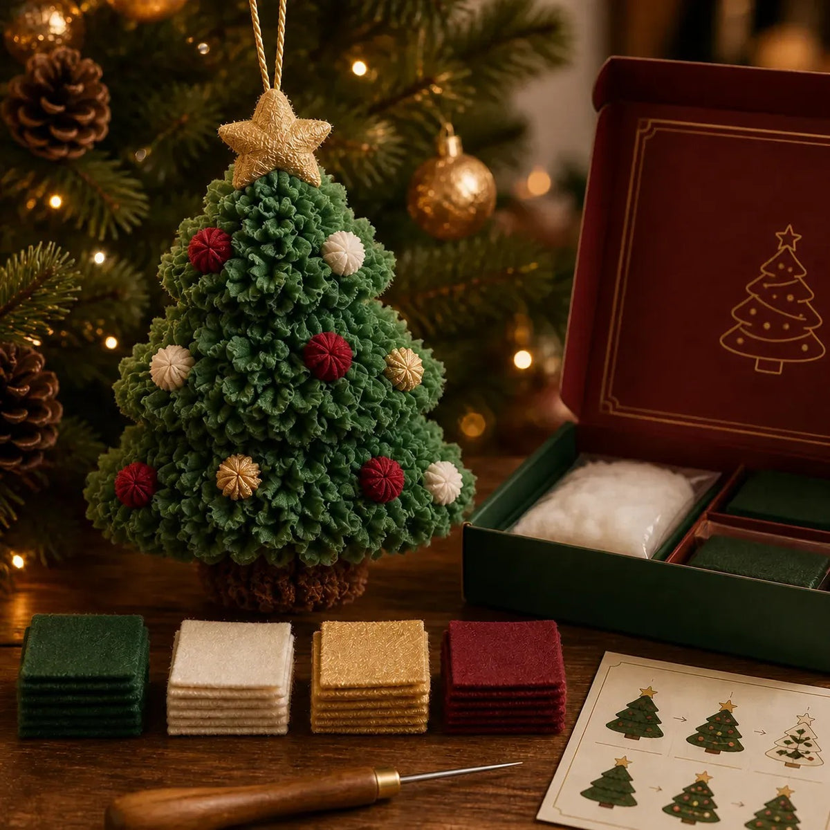 3D Fabric Christmas Ornament DIY Kit