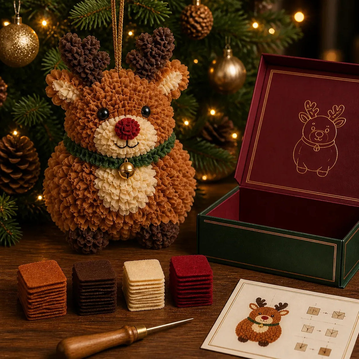 3D Fabric Christmas Ornament DIY Kit