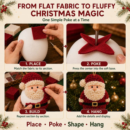 3D Fabric Christmas Ornament DIY Kit