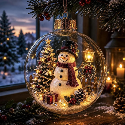 Light-up Christmas tree ornament（Cardboard box packaging）