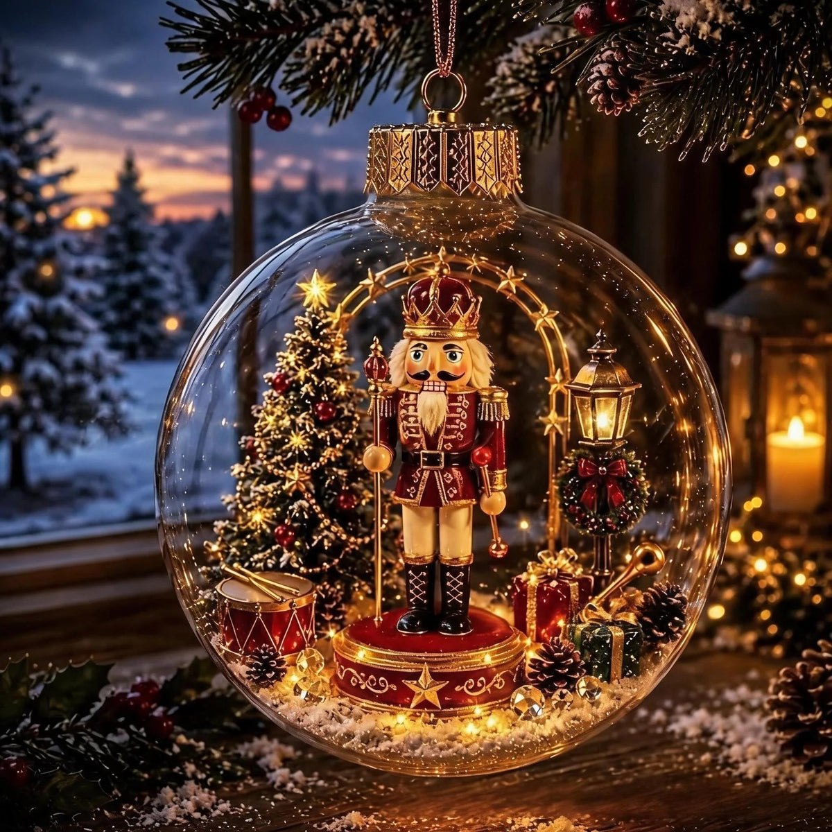 Light-up Christmas tree ornament（Cardboard box packaging）