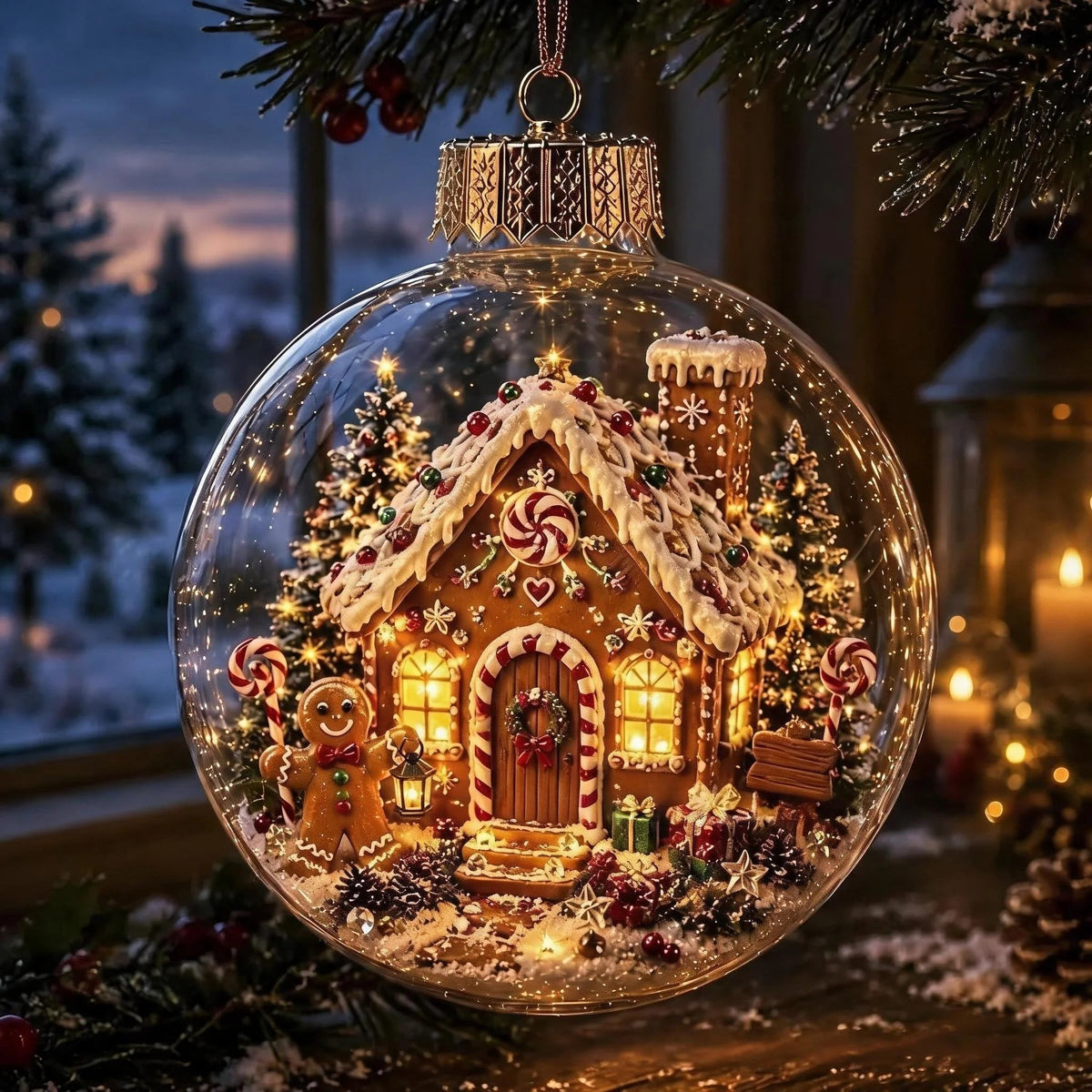 Light-up Christmas tree ornament（Cardboard box packaging）
