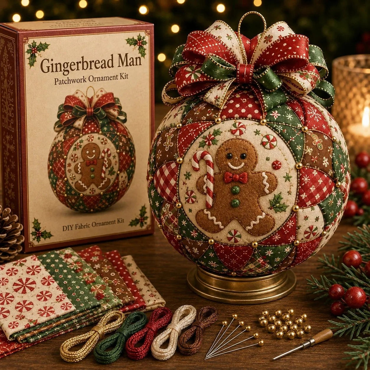 DIY Christmas Patchwork Decoration Kit